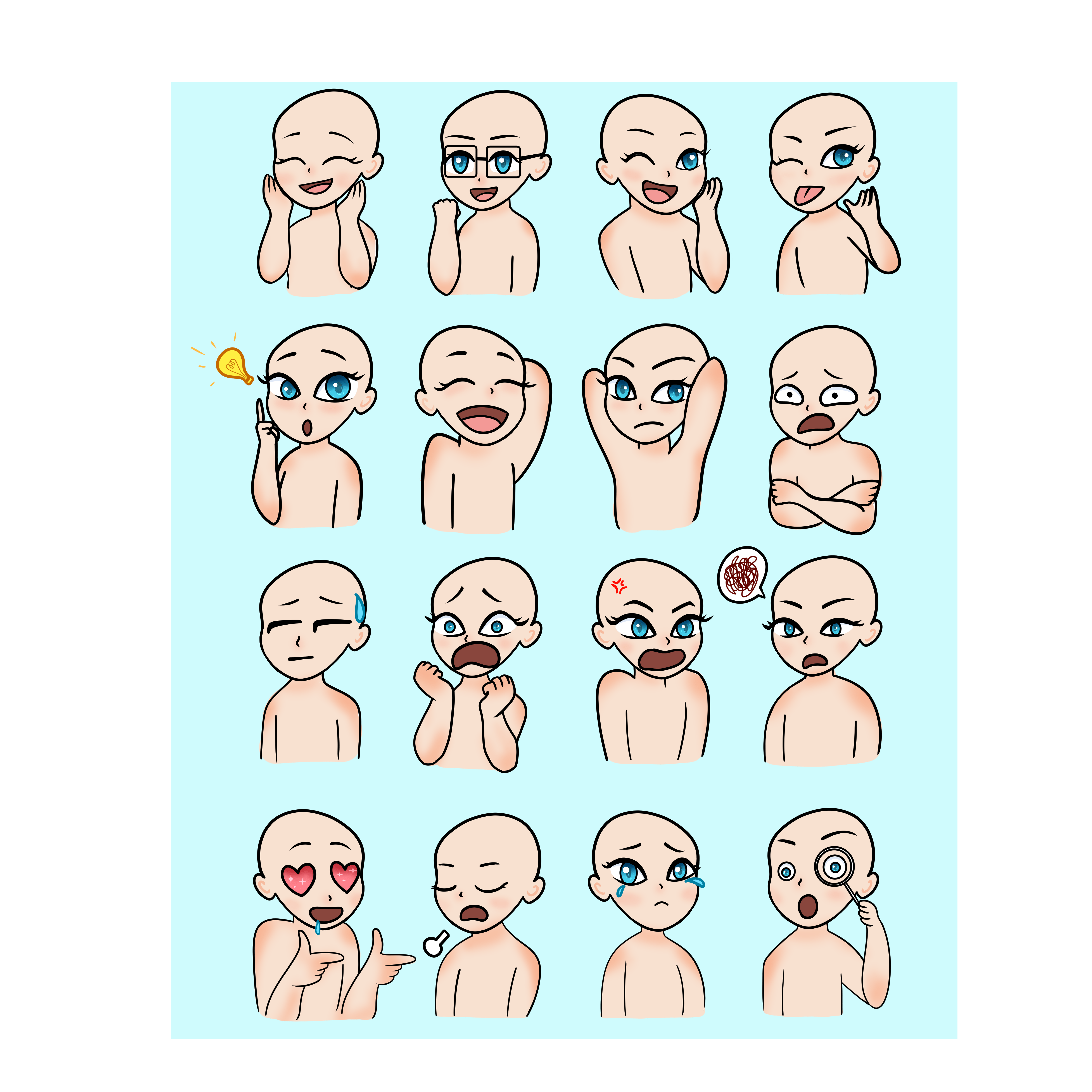 emoji sheet 123