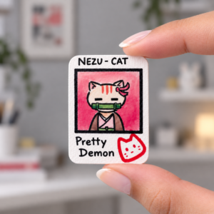 Paw Slayer cat — Nezu-Paw Card Keychain